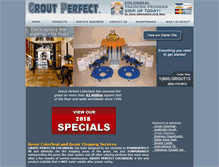 Tablet Screenshot of groutperfect.com